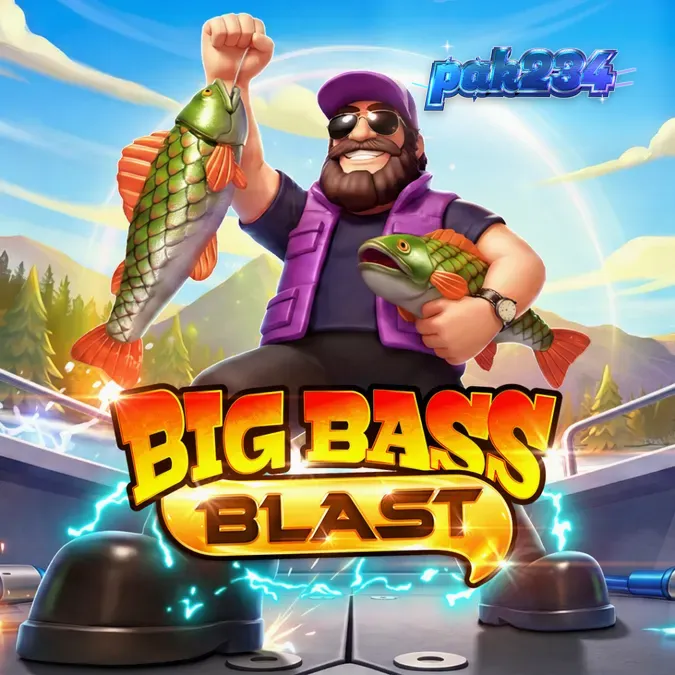 Big Bass Blast سلاٹ گیم کا ایک منظر